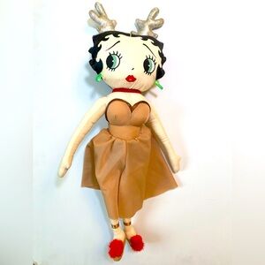 EUC! Vintage 1999 Betty Boop Stuffed Doll Christmas Reindeer
